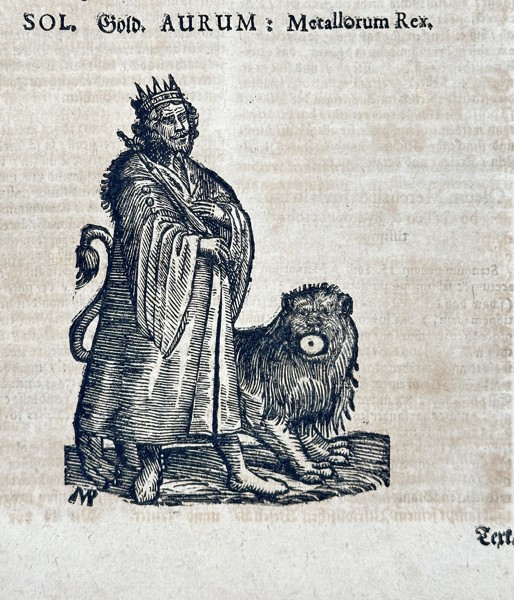 Theophrastus von Hohenheim (1493–1541), after – Gold or the Sun – Woodcut (16th Century)