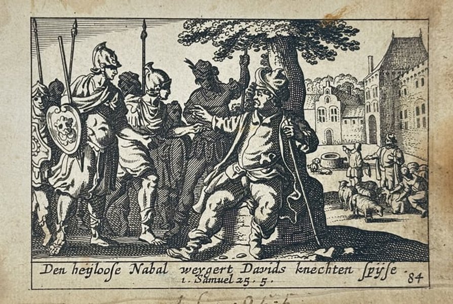 Pieter Hendriksz. Schut (1618–1660) – Nabal Refusing Food to David's Messengers