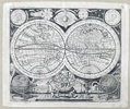 L. M. Steinberger (1713–1772) - Planisphaerium Terrestre - Decorative Double Hemisphere Map of the World - Shows California as an island