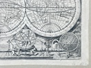 L. M. Steinberger (1713–1772) - Planisphaerium Terrestre - Decorative Double Hemisphere Map of the World - Shows California as an island