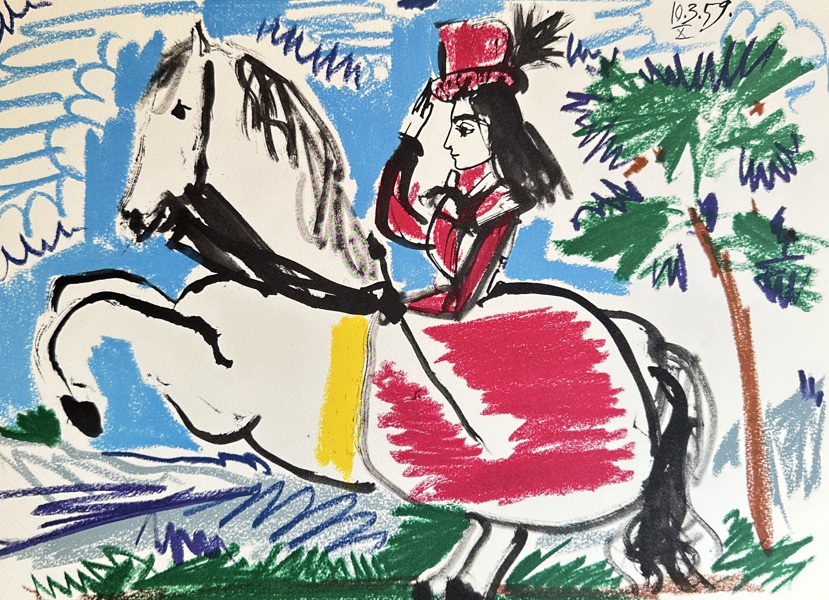 Pablo Picasso (1881–1973) – Woman on a Horse – Lithograph (1959)