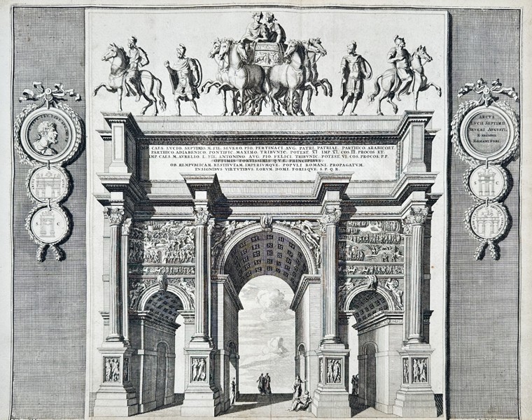 Jan Goeree (1670–1731) – The Arch of Septimius Severus (Arcus L. Septimii Severi