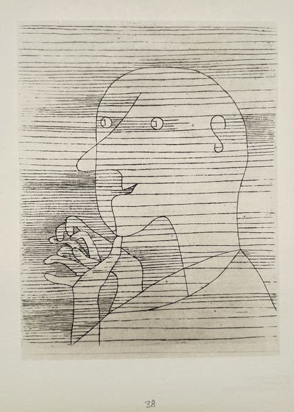 Paul Klee (1879–1940), after – Old Man Counting on his Fingers – offset lithography