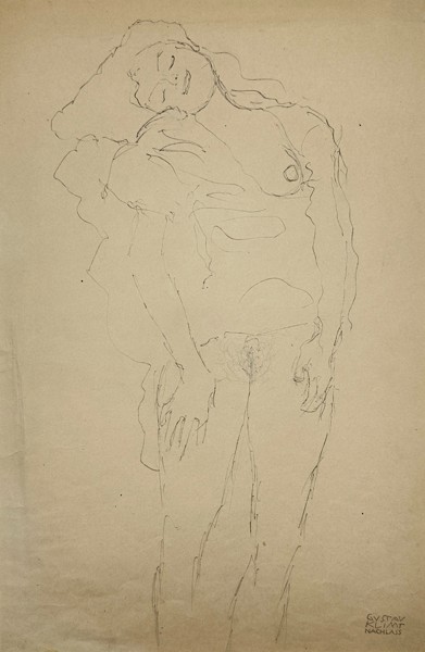 Gustav Klimt (1862-1918) - Collotype Sitzende Frau (Sitting Frau)