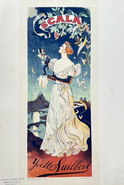 Ferdinand Bac (1859–1952) – Scala, Yvette Guilbert – Color lithograph (1894)