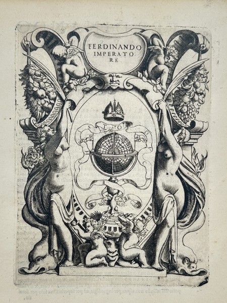 Girolamo Ruscelli (1500–1566) – Heraldic Emblem for Emperor Ferdinand I – Engraving (1566)