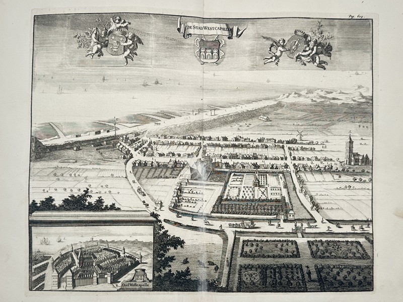 Matthäus Smallegange (1624–1710) – Detailed Topography of Westkapelle Region – Engraving (1696)