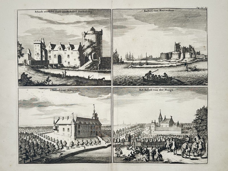 Matthäus Smallegange (1624–1710) – Architectural Views of Zeeland Castles – Engraving (1696)
