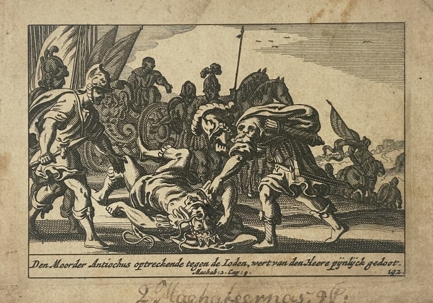 Pieter Hendriksz. Schut (1618–1660) – Death of Antiochus – Etching (1659)