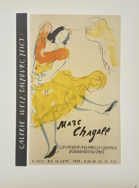 Marc Chagall (1887–1985) – Exhibition at Galerie Welz, Salzburg – Lithography (20th Century)