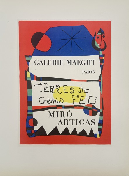 Joan Miró (1893–1983), after – Exhibition at Galerie Maeght, Paris – Lithography (20th Century)