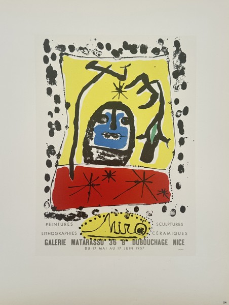 Joan Miró (1893–1983) – Exhibition at Galerie Matarasso, Nice – Offset print (20th Century)
