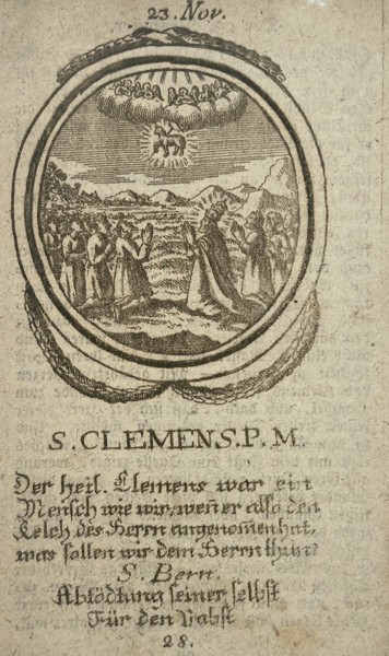 Unknown Artist – Saint Clement I – Engraving (18th Century)