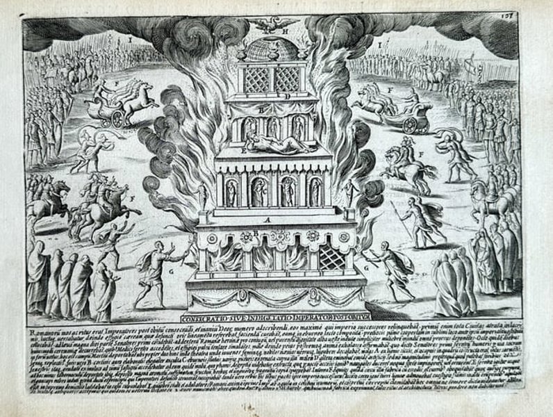 Giacomo Lauro (active c.1584–1637) – Consecratio sive Indigetatio Imperator post