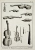 Robert Bénard (18th Century) – View of string instruments – Engraving (18th Century)