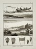Robert Bénard (1734–1777) – View of scoop net fishing techniques – Engraving (18th Century)