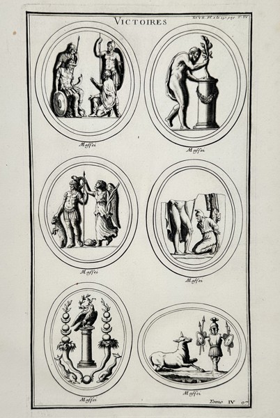Bernard de Montfaucon (1655-1741) - View of Allegorical Figures of Victories - Engraving (1719-1724)