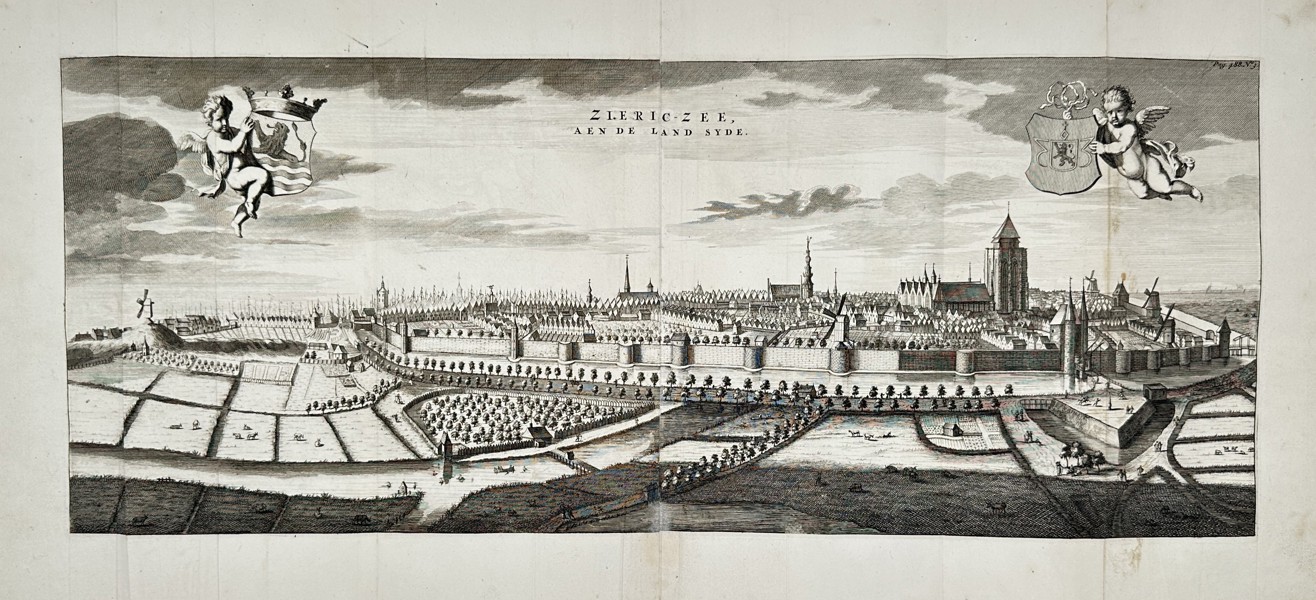 Mattheus Smallegange (1624–1710) – Panorama of Zierikzee – Engraving (1696)