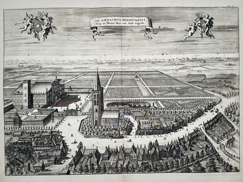 Mattheus Smallegange (1624–1710) – View of Oost-Cappelle – Engraving (1696)