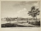 Jean-Baptiste Lallemand (1716-1803) – Small View of Macon Coming from Chalon – Etching (18th Century)