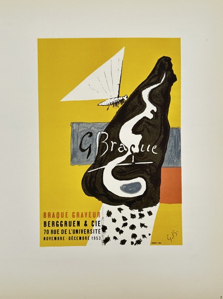 Georges Braque (1882-1963) - Braque Graveur Exhibition Poster - Mourlot Lithograph (20th Century)