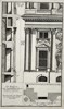 Leonhard Christoph Sturm (1669–1719) – Architectural Study of a Facade with Corinthian Columns, Pedimented Windows, and Sectional Plan – Engraving (c. 1710–1720)