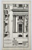 Leonhard Christoph Sturm (1669–1719) – Architectural Study of a Facade with Corinthian Columns, Pedimented Windows, and Sectional Plan – Engraving (c. 1710–1720)