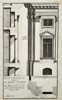Leonhard Christoph Sturm (1669–1719) – Architectural Elevation of an Exterior Corner with Corinthian Columns, Pedimented Window, and Foundation Plan – Engraving (c. 1714–1721)