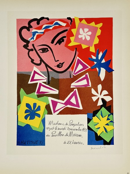 Henri Matisse (1869-1954),after – Exhibition Poster for Pavillon de Marsan – Lithograph (1959)
