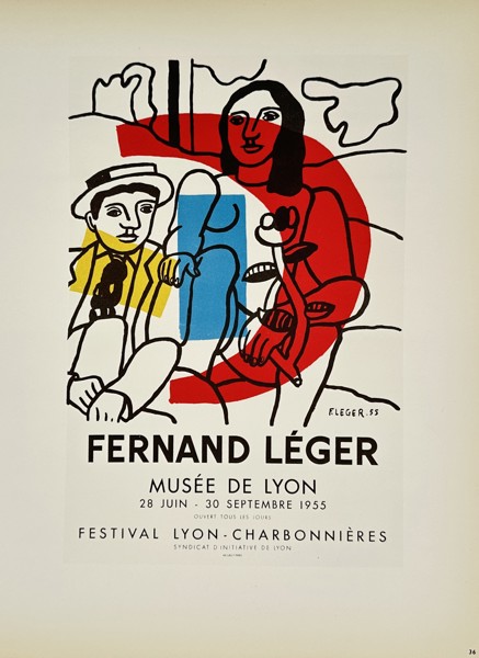 Fernand Leger (1881–1955),after – Exhibition Poster for Musee de Lyon – Lithograph (1959)