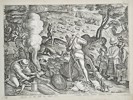 Johannes Stradanus (1523–1605) – Hunting Rabbits with Smoke and Ferrets – Engraving (1578)