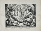 Marten de Vos (1532–1603) – The Transfiguration on Mount Tabor – Engraving (1585)