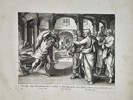Marten de Vos (1532–1603) – The Healing of the Paralytic at the Pool of Bethesda – Engraving (1585)