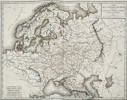 Pierre-François Tardieu (1711–1771) – Map of European Russia, Poland, Sweden, Norway, and Denmark – Northern and Eastern Europe – Etching (1823)