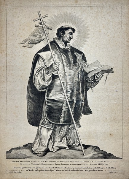 Cornelis Visscher - Saint Werenfried van Elst after P. Soutman, Utrecht