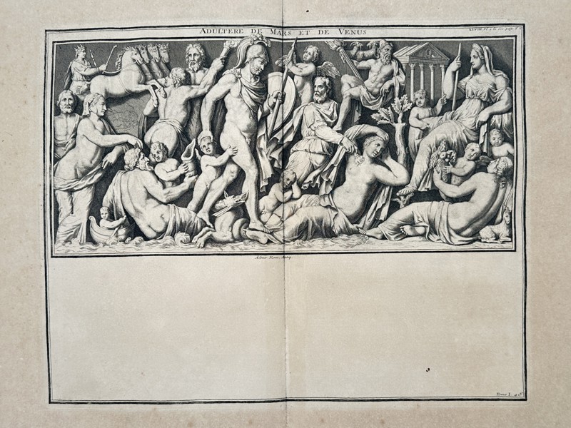 Bernard de Montfaucon (1655–1741) – The Discovery of Mars and Venus – Engraving (1719)