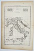 Rigobert Bonne (1727–1794) – Map of Italy - Sicily, Sardinia and Corsica – Engraving (1780)