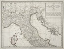 Edme Mentelle (1730–1815) – Map of Ancient Italy - Italian Peninsula During Antiquity – Engraving (1818)