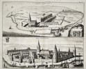 Mattheus Smallegange (1624–1704) – Views of Nieuw Cortgene and Out Cortgene – Netherlands – Engraving (1696)