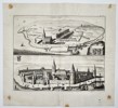Mattheus Smallegange (1624–1704) – Views of Nieuw Cortgene and Out Cortgene – Netherlands – Engraving (1696)