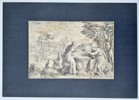 Cornelis Cort (1533–1578), after Federico Zuccaro – Christ and the Samaritan Woman at the Well – Engraving (1568)