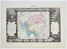 Victor Levasseur (1800–1870) – Map of Asia – Asian continent – Hand-coloured engraving (1852)
