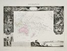 Victor Levasseur (1800–1870) – Map of Oceania – Pacific region – Hand-coloured engraving (1852)