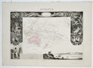 Victor Levasseur (1800–1870) – Map of Oceania – Pacific region – Hand-coloured engraving (1852)
