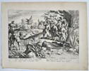 Jan van der Straet (1523–1605), after – Hunting Scene with Drums and Trumpets to Scare Waterfowl – Engraving (1596)