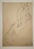 Gustav Klimt (1862–1918) – Seated Figure Study – Lithograph (20th Century)