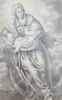 Tintoretto (Italy 1518-1594) after - Drawing, Madonna with Child - Pencil drawing