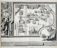 Pieter Schenk the Elder (1660–1711) – Map of the Monuments of the Ancient Campus - Engraving (1700)