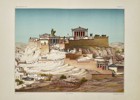 Marcel Lambert (1847-1914) – View of the Acropolis of Athens - Hand-coloured lithograph (1887)