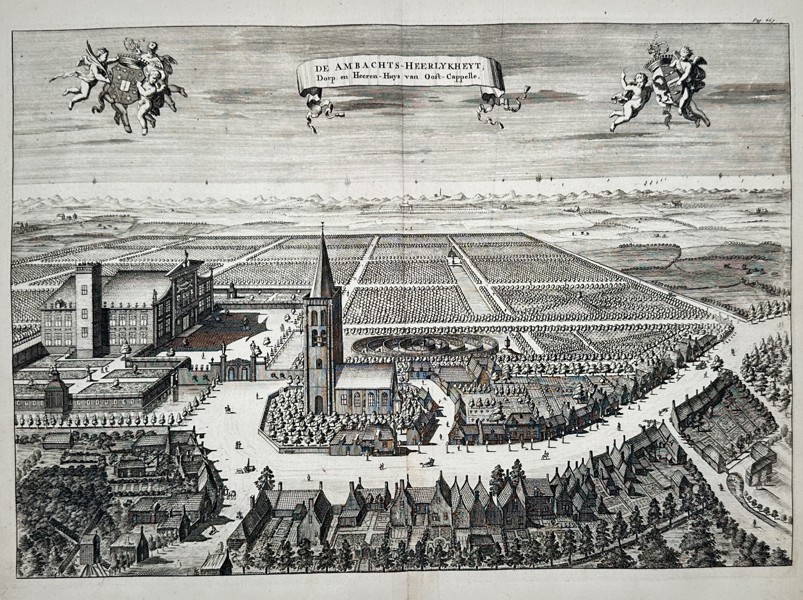 Mattheus Smallegange (1624–1710) – View of Oost-Cappelle – Engraving (1696)